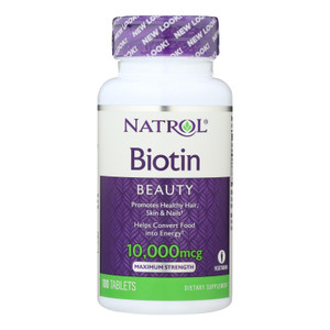 Natrol Biotin - 10000 Mcg - 100 Tablets Natrol Biotin - 10000 Mcg - 100 Tablets