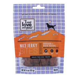 I And Love And You - Dog Treats Jrky Chkn&duck - Case Of 6 - 4 Oz I And Love And You - Dog Treats Jrky Chkn&duck - Case Of 6 - 4 Oz