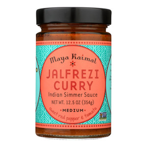 Maya Kaimal Indian Simmer Sauce - Jalfrezi Curry - Case Of 6 - 12.5 Oz. Maya Kaimal Indian Simmer Sauce - Jalfrezi Curry - Case Of 6 - 12.5 Oz.