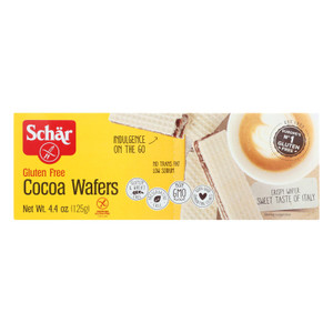 Schar Cocoa Wafers - Case Of 12 - 4.4 Oz. Schar Cocoa Wafers - Case Of 12 - 4.4 Oz.