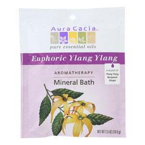 Aura Cacia - Aromatherapy Mineral Bath Euphoria - 2.5 Oz - Case Of 6 Aura Cacia - Aromatherapy Mineral Bath Euphoria - 2.5 Oz - Case Of 6