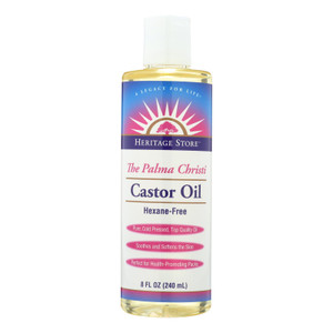 Heritage Products Castor Oil Hexane Free - 8 Fl Oz Heritage Products Castor Oil Hexane Free - 8 Fl Oz