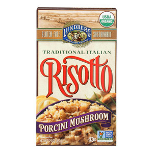 Lundberg Family Farms Risotto Porcini Mushroom - Case Of 6 - 5.9 Oz. Lundberg Family Farms Risotto Porcini Mushroom - Case Of 6 - 5.9 Oz.