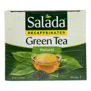 Salada Tea Green Tea - Decaffeinated Serenity - Case Of 6 - 40 Count Salada Tea Green Tea - Decaffeinated Serenity - Case Of 6 - 40 Count