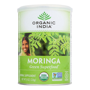 Organic India Organic Moringa Leaf Powder - 8 Oz Organic India Organic Moringa Leaf Powder - 8 Oz