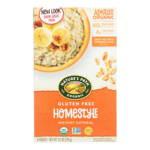 Nature's Path Organic Hot Oatmeal - Homestyle - Case Of 6 - 11.3 Oz. Nature's Path Organic Hot Oatmeal - Homestyle - Case Of 6 - 11.3 Oz.