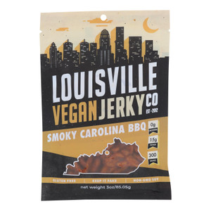 Louisville Vegan Jerky Jerky - Vegan - Carolina Bbq - Case Of 10 - 3 Oz Louisville Vegan Jerky Jerky - Vegan - Carolina Bbq - Case Of 10 - 3 Oz
