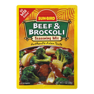 Sunbird Seasoning Mix - Beef And Broccoli - Case Of 24 - 1 Oz. Sunbird Seasoning Mix - Beef And Broccoli - Case Of 24 - 1 Oz.