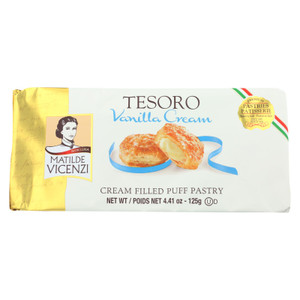 Vicenzi Tesoro Vanilla Cream - Case Of 8 - 4.41 Oz Vicenzi Tesoro Vanilla Cream - Case Of 8 - 4.41 Oz