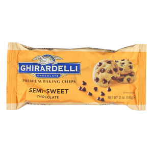 Ghirardelli Baking Chips - Semi Sweet Chocolate - Case Of 12 - 12 Oz. Ghirardelli Baking Chips - Semi Sweet Chocolate - Case Of 12 - 12 Oz.