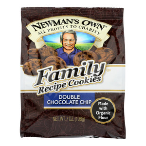 Newman's Own Organics Double Chocolate Chip Cookies - Organic - Case Of 6 - 7 Oz. Newman's Own Organics Double Chocolate Chip Cookies - Organic - Case Of 6 - 7 Oz.