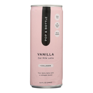Pop & Bottle - Oat Milk Latte Vanilla - Case Of 12-8 Fz Pop & Bottle - Oat Milk Latte Vanilla - Case Of 12-8 Fz