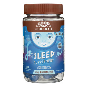 Good Day Chocolate - Chocolate Supp Sleep - 1 Each - 80 Ct Good Day Chocolate - Chocolate Supp Sleep - 1 Each - 80 Ct