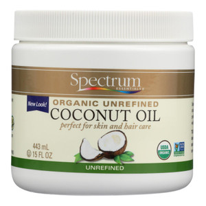 Spectrum Essentials Organic Coconut Oil - Unrefined - 15 Oz Spectrum Essentials Organic Coconut Oil - Unrefined - 15 Oz