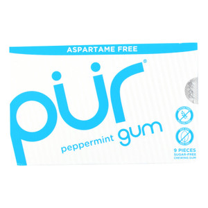Pur Gum - Peppermint - Aspartame Free - 9 Pieces - 12.6 G - Case Of 12 Pur Gum - Peppermint - Aspartame Free - 9 Pieces - 12.6 G - Case Of 12
