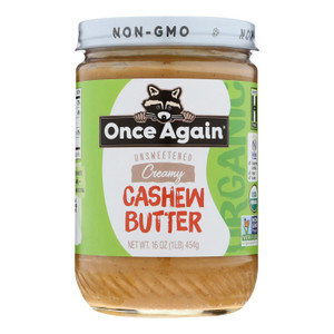 Once Again - Cashew Butter - Case Of 6-16 Oz Once Again - Cashew Butter - Case Of 6-16 Oz