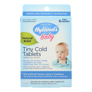 Hylands Homeopathic Baby Tiny Cold Tablets - 125 Tablets Hylands Homeopathic Baby Tiny Cold Tablets - 125 Tablets