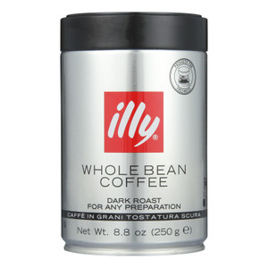 Illy Caffe Coffee Coffee - Whole Bean - Dark Roast - 8.8 Oz - Case Of 6 Illy Caffe Coffee Coffee - Whole Bean - Dark Roast - 8.8 Oz - Case Of 6