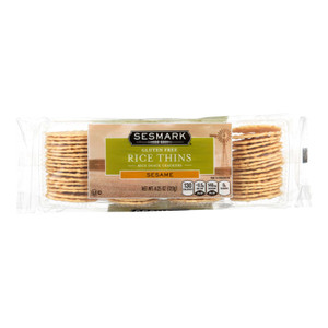 Sesmark Foods Rice Thins - Sesame - Case Of 12 - 4.25 Oz. Sesmark Foods Rice Thins - Sesame - Case Of 12 - 4.25 Oz.