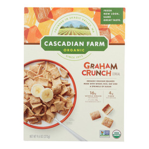 Cascadian Farm Organic Cereal - Graham Crunch - Case Of 10 - 9.6 Oz Cascadian Farm Organic Cereal - Graham Crunch - Case Of 10 - 9.6 Oz