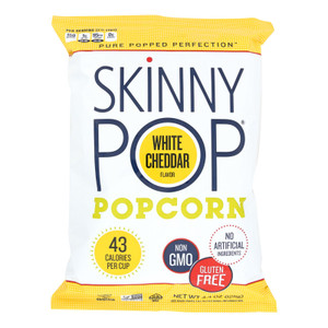 Skinnypop Popcorn Skinny Pop - White Cheddar - Case Of 12 - 4.4 Oz. Skinnypop Popcorn Skinny Pop - White Cheddar - Case Of 12 - 4.4 Oz.