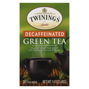 Twinings Tea Green Tea - Decaffeinated - Case Of 6 - 20 Bags Twinings Tea Green Tea - Decaffeinated - Case Of 6 - 20 Bags