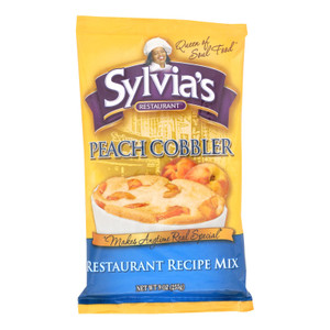 Sylvia's Peach Cobbler Mix - Case Of 9 - 9 Oz. Sylvia's Peach Cobbler Mix - Case Of 9 - 9 Oz.