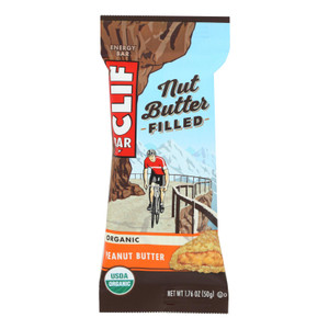 Clif Bar Organic Nut Butter Filled Energy Bar - Peanut Butter - Case Of 12 - 1.76 Oz. Clif Bar Organic Nut Butter Filled Energy Bar - Peanut Butter - Case Of 12 - 1.76 Oz.