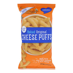 Barbara's Bakery - Baked Original Cheese Puffs - Case Of 12 - 5.5 Oz. Barbara's Bakery - Baked Original Cheese Puffs - Case Of 12 - 5.5 Oz.