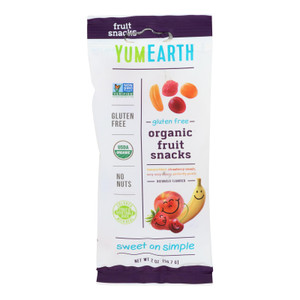 Yumearth Organics - Organic Fruit Snack - 4 Flavors - Case Of 12 - 2 Oz. Yumearth Organics - Organic Fruit Snack - 4 Flavors - Case Of 12 - 2 Oz.