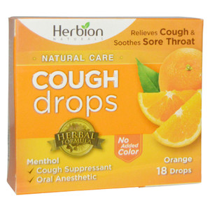 Cough Drops Orange 6/18 CT Cough Drops Orange 6/18 CT