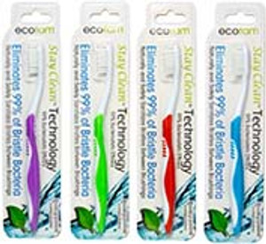 Ecofam Adult Silver Toothbrush 8 PC Ecofam Adult Silver Toothbrush 8 PC