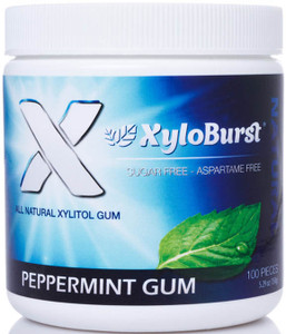 Peppermint Xylitol Gum Jar 100 CT
