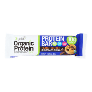 Orgain Organic Protein Bar - Peanut Butter Chocolate Chunk - Case Of 12 - 1.41 Oz Orgain Organic Protein Bar - Peanut Butter Chocolate Chunk - Case Of 12 - 1.41 Oz