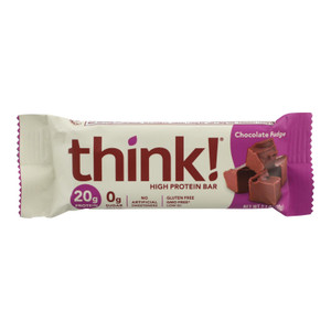 Think Products Thin Bar - Chocolate Fudge - Case Of 10 - 2.1 Oz Think Products Thin Bar - Chocolate Fudge - Case Of 10 - 2.1 Oz