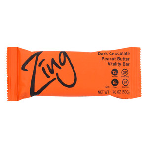 Zing Bars - Nutrition Bar - Chocolate Peanut Butter - 1.76 Oz Bars - Case Of 12 Zing Bars - Nutrition Bar - Chocolate Peanut Butter - 1.76 Oz Bars - Case Of 12
