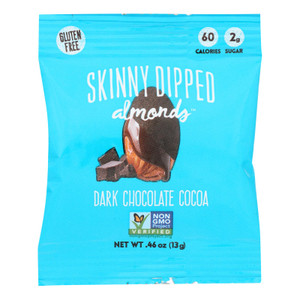 Skinnydipped - Dip Almond Mini Dark Chocolate Cocoa - Case Of 24-0.46 Oz Skinnydipped - Dip Almond Mini Dark Chocolate Cocoa - Case Of 24-0.46 Oz