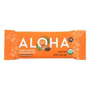 Aloha (bars) Peanut Butter Chocolate Chip - Case Of 12 - 1.9 Oz Aloha (bars) Peanut Butter Chocolate Chip - Case Of 12 - 1.9 Oz