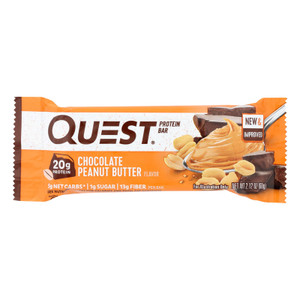 Quest Bar - Chocolate Peanut Butter - 2.12 Oz - Case Of 12 Quest Bar - Chocolate Peanut Butter - 2.12 Oz - Case Of 12