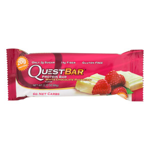 Quest Bar - White Chocolate Raspberry - 2.12 Oz - Case Of 12 Quest Bar - White Chocolate Raspberry - 2.12 Oz - Case Of 12