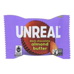 Unreal Dark Chocolate Almond Butter Cups - 40 Cups Unreal Dark Chocolate Almond Butter Cups - 40 Cups
