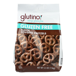 Glutino Pretzels - Chocolate Covered - Case Of 12 - 5.5 Oz. Glutino Pretzels - Chocolate Covered - Case Of 12 - 5.5 Oz.