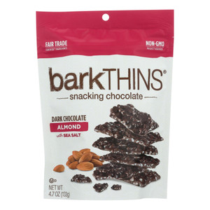 Bark Thins Bark Thins Dark Chocolate - Almond With Sea Salt - Case Of 12 - 4.7 Oz. Bark Thins Bark Thins Dark Chocolate - Almond With Sea Salt - Case Of 12 - 4.7 Oz.