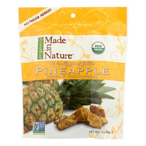 Made In Nature Golden Pineapple Organic Dried Fruit - Case Of 6 - 3 Oz Made In Nature Golden Pineapple Organic Dried Fruit - Case Of 6 - 3 Oz