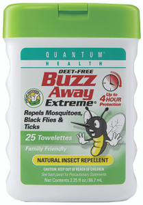 Buzz Away Extreme Towelettes 25/BOX Buzz Away Extreme Towelettes 25/BOX