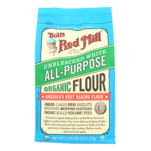 Bob's Red Mill - Organic Unbleached White All-purpose Flour - 5 Lb - Case Of 4 Bob's Red Mill - Organic Unbleached White All-purpose Flour - 5 Lb - Case Of 4