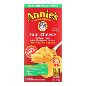 Annie's Homegrown Four Cheese Macaroni And Cheese - Case Of 12 - 5.5 Oz. Annie's Homegrown Four Cheese Macaroni And Cheese - Case Of 12 - 5.5 Oz.