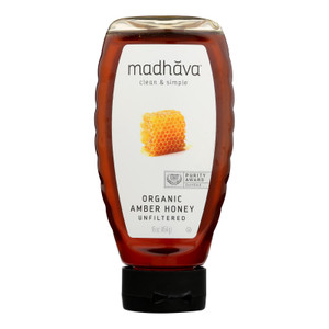 Madhava Honey - Honey Lt Amber Squz - Case Of 6 - 16 Oz Madhava Honey - Honey Lt Amber Squz - Case Of 6 - 16 Oz