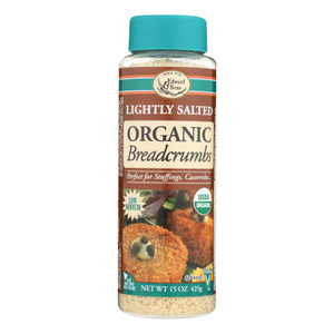 Edward And Sons Organic Breadcrumbs - Lightly Salted - Case Of 6 - 15 Oz. Edward And Sons Organic Breadcrumbs - Lightly Salted - Case Of 6 - 15 Oz.