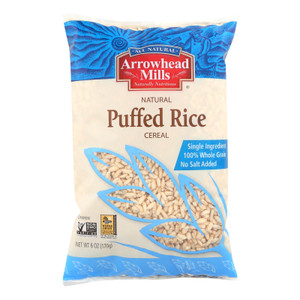 Arrowhead Mills - All Natural Puffed Rice Cereal - Case Of 12 - 6 Oz. Arrowhead Mills - All Natural Puffed Rice Cereal - Case Of 12 - 6 Oz.
